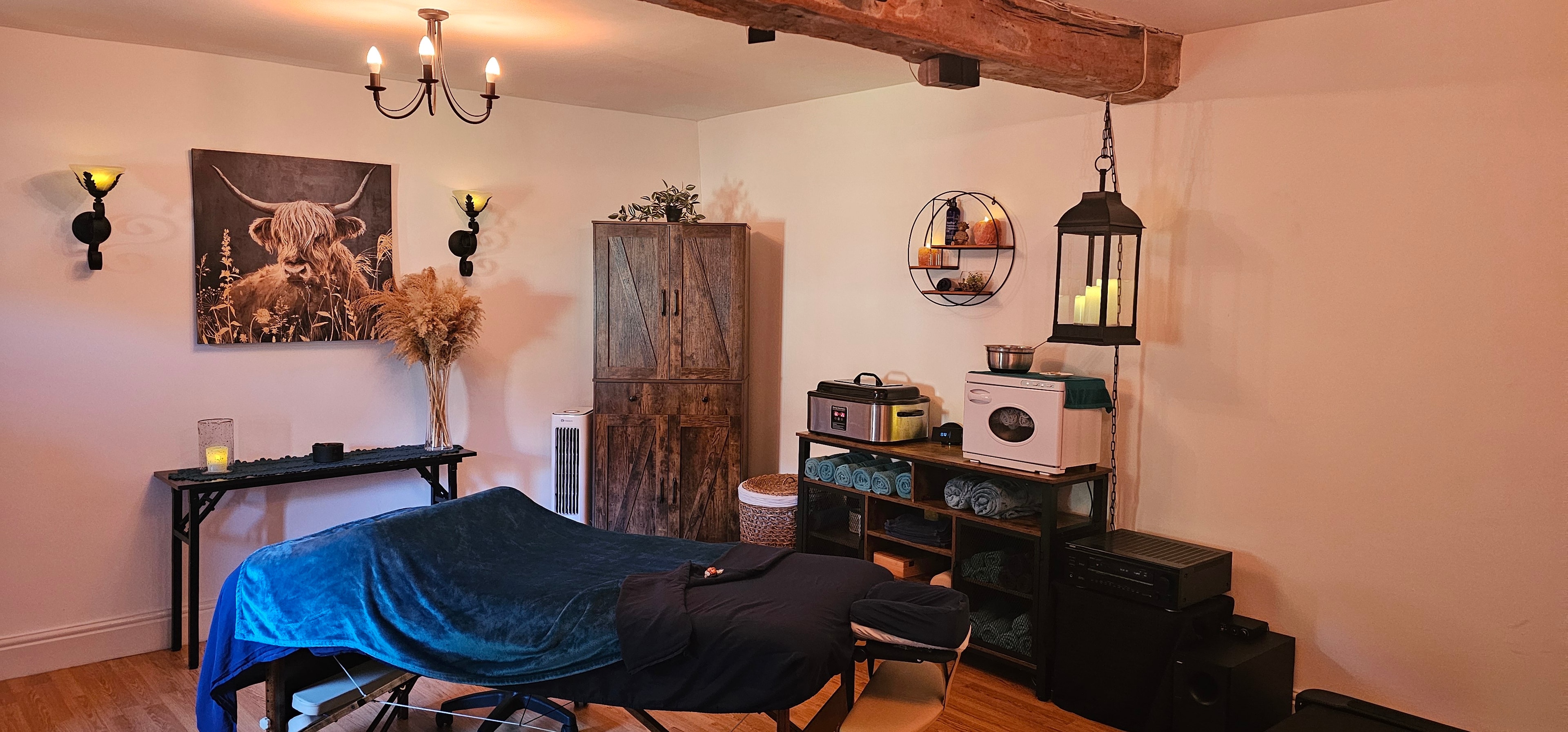 Antoinette's treatment room at The Barn